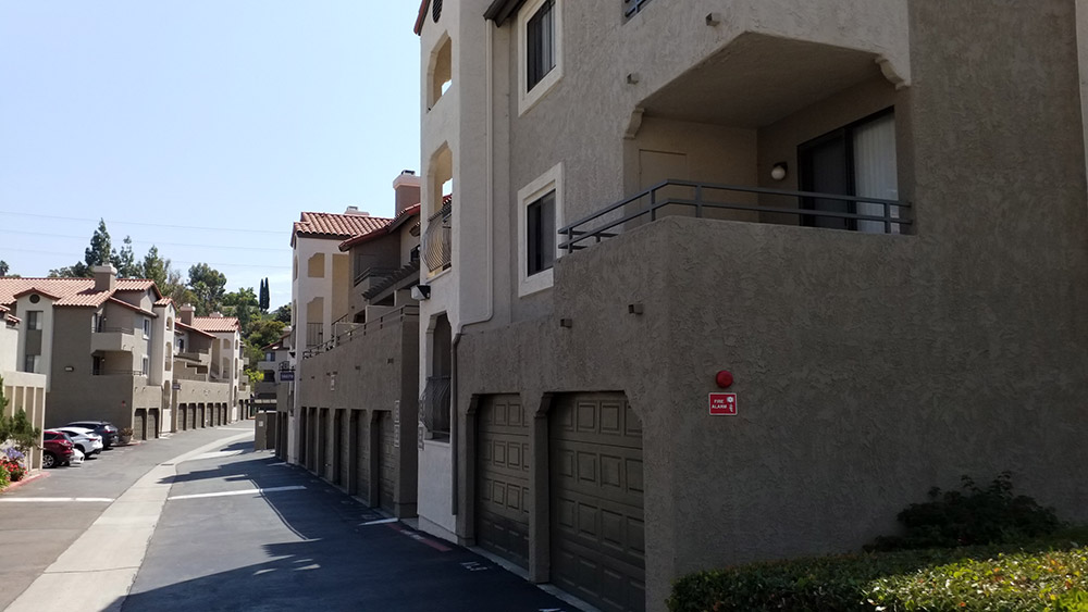 Condominium community with exterior elevated wood elements