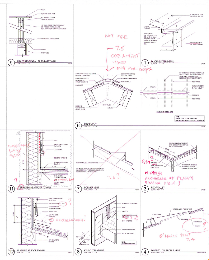 excerpt from redlined details