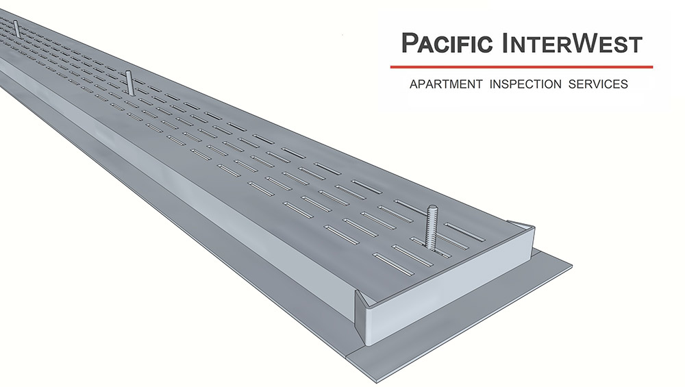 rendering of removable strip vent